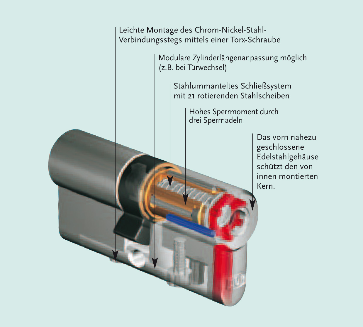 DOM diamant Doppelschließzylinder