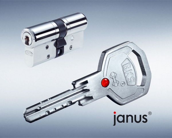 BKS Janus 46 Doppel-Schliesszylinder Version Chrom-Nickel-Stahl